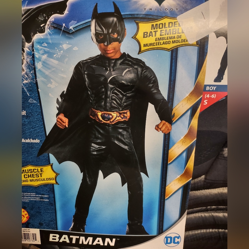 The dark Knight trilogy Batman kids costume